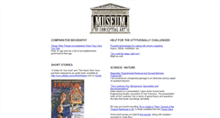 Desktop Screenshot of museumofconceptualart.com